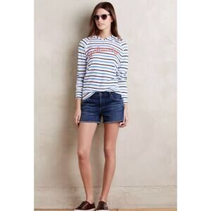 $167 Citizens of Humanity Ava Women's Dark Wash Classic Cut Off Denim Shorts- 27